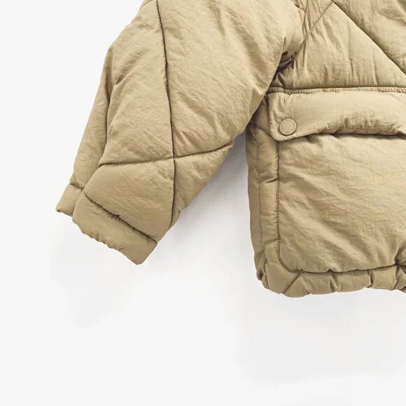 Girls' Zara Quilted Oversized Puffer Coat Sz 6-7 - Picture 4 of 9